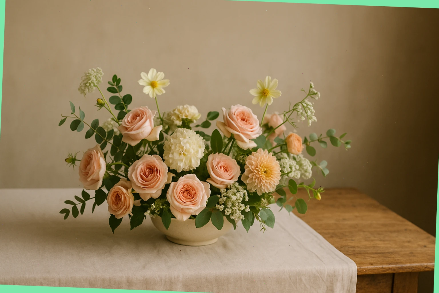 Low table arrangement for small events