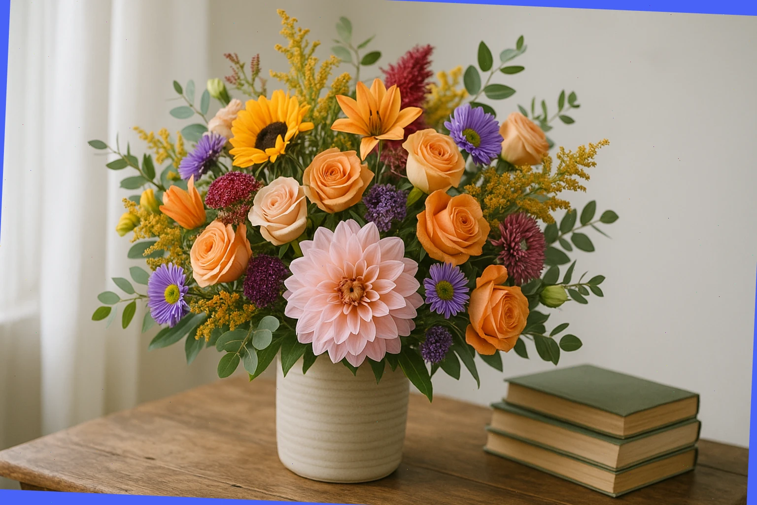 Monthly flower subscription with seasonal mix